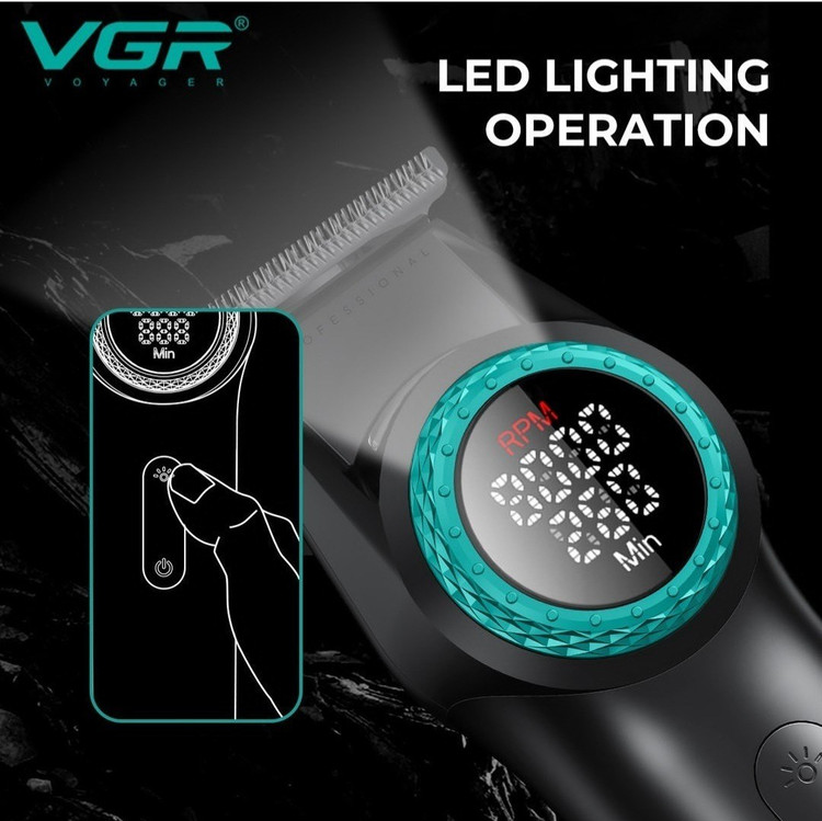 ماشین اصلاح وی جی آر مدل VGR V-977 با تیغه سرامیک و برش مستقیم
