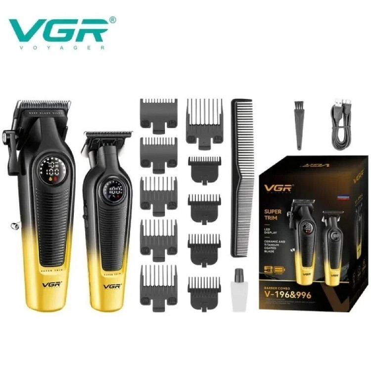 ست ماشین اصلاح وی جی آر مدل V-196 و V-996