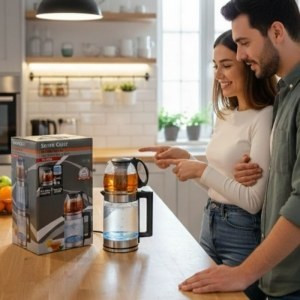 چای ساز سیلور کرست مدل SC2026 با کتری شیشه ای