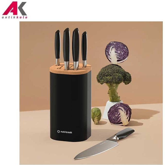 سرویس چاقو ۶ پارچه نوتریکوک مدل KB150 مشکی