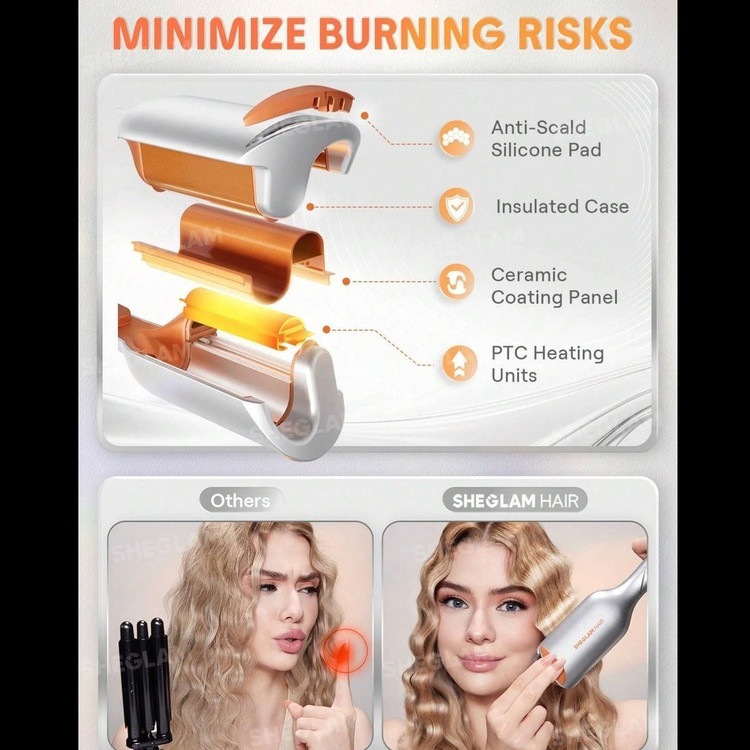 فرکننده مو ساحلی شیگلم (SHEGLAM Sheglam Beach Babe Hair Waver)